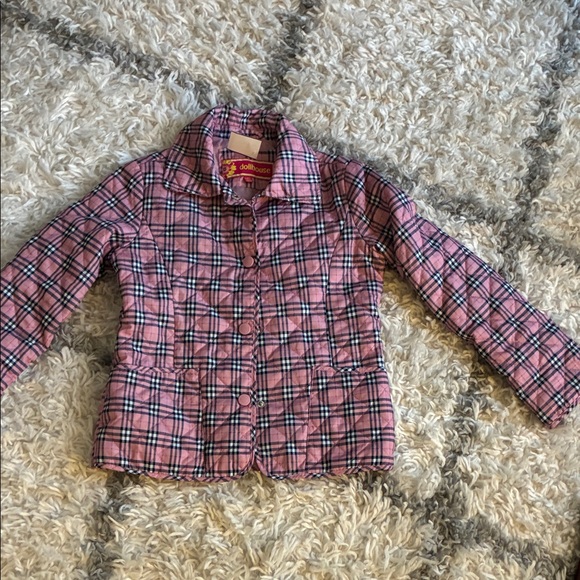 Dollhouse Pink Plaid Kids Jacket - Picture 5 of 8